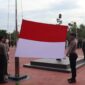 Polres Bintan melaksanakan Upacara Pengibaran Bendera Merah Putih yang dilaksanakan di lapangan Bhayangkara Polres, Sabtu (17/8/2024). Matapedia6.com/Dok Polres Bintan