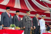 Kalapas tengah ikut upacara HUT RI bersama Forkopimda. Foto:Istimewa