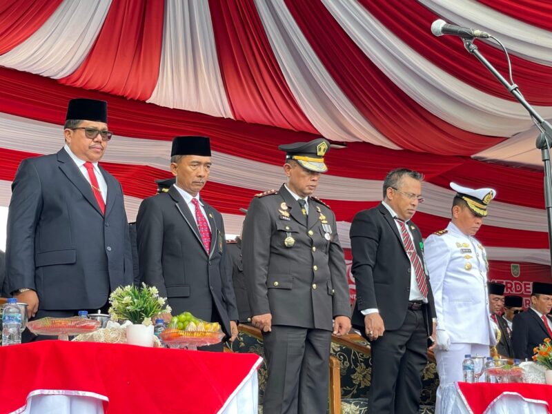 Kalapas tengah ikut upacara HUT RI bersama Forkopimda. Foto:Istimewa