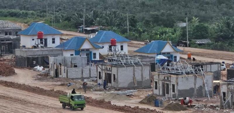 Rumah baru untuk warga terdampak Pembangunan Rempang Eco-City. Foto;Humas BP Batam