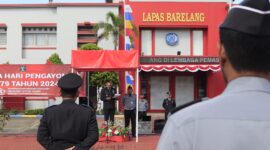 Lapas Batam gelar upacara pengayoman. Foto:Istimewa