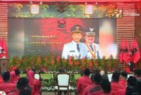 Partai Demokrasi Indonesia Perjuangan (PDIP) resmi usung Muhammad Rudi - Aunur Rafiq di Pilkada Kepri. Surat rekomendasi diberikan langsung oleh Ketua Umum PDIP Megawati Soekarno Putri di Jakarta, Kamis (22/8/2024). Matapedia6.com/Screenshot kanal YouTube PDI.