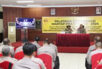 Polresta Barelang gelar pelatihan pra operasi mantap praja seligi 2024, selama dua hari di Aula Anindhita Mapolresta Barelang. Jumat (23/8/2024). Matapedia6.com/Dok humas Polresta