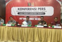 Imigrasi Batam gelar konferensi pers pada Senin (26/8). Foto:Dok/Imigrasi