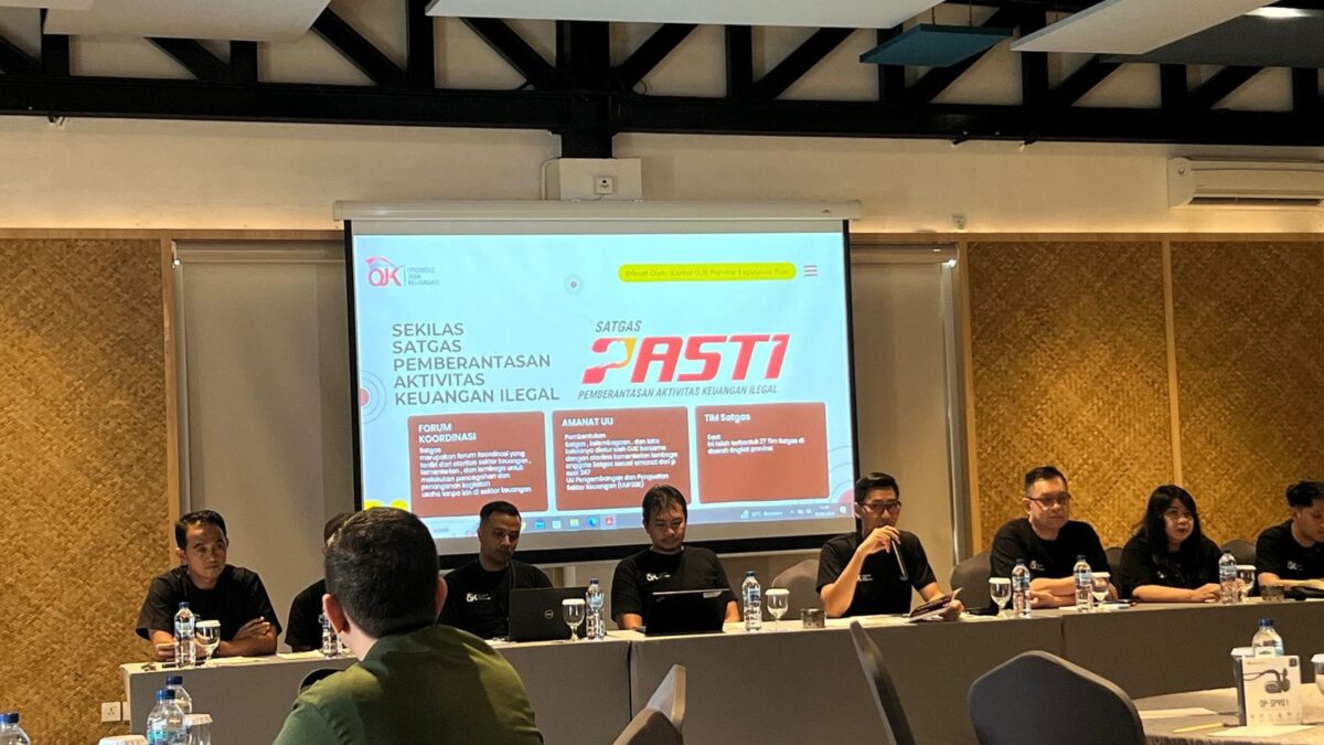 Kepala OJK Kepri Sinar Danandjaya, di Bintan, Kamis (28/8/2024). Foto:rega/matapedia