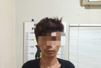 Pelaku pencurian yang viral di jagat maya. Foto:Dok/Polsek Batu Aji