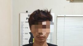 Pelaku pencurian yang viral di jagat maya. Foto:Dok/Polsek Batu Aji