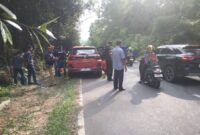 Petugas kepolisian melakukan penyidikan di lokasi. Dugaan perampokan di jalan Gajah mada Sei Ladi Kota batam, Selasa (24/9/2024). Matapedia6.com/Luci