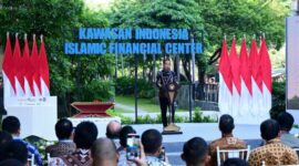Presiden Joko Widodo meresmikan Kawasan Indonesia Islamic Financial Center (IIFC) di Jakarta, Selasa (17/9/2024). Matapedia6.com/Dok Setneg