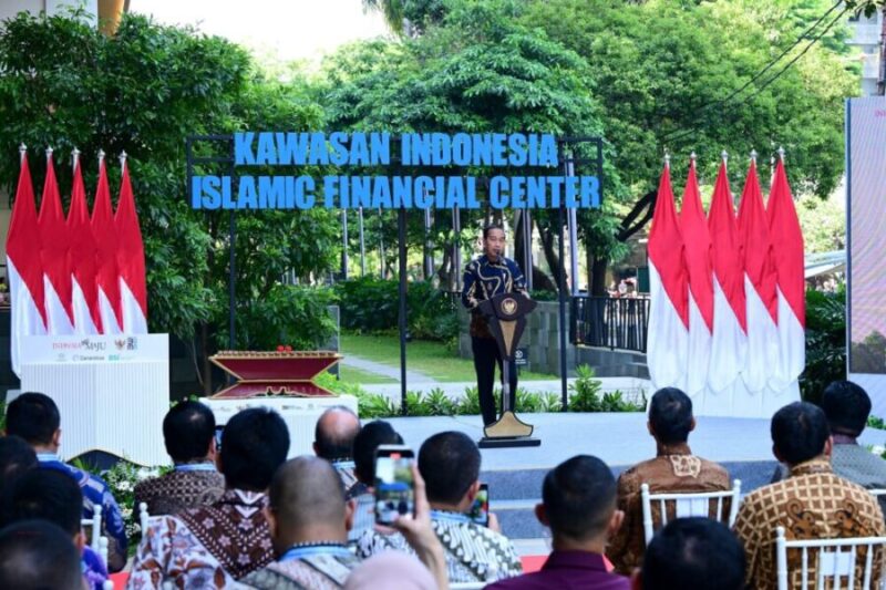 Presiden Joko Widodo meresmikan Kawasan Indonesia Islamic Financial Center (IIFC) di Jakarta, Selasa (17/9/2024). Matapedia6.com/Dok Setneg