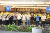 Wako Batam saat hadir dalam acara orientasi mahasiswa UT pada Sabtu (7/9). Foto:Diskominfo