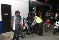 Jajaran Polresta Barelang, bersama polsek di Kota Batak gelar Razia cipta  kondisi dan amankan 131 motor pengguna knalpot brong, Minggu (1/9/1014). Matapedia6.com/ Dok Polres