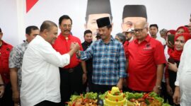 Rumah pemenangan Rudi-Rafiq, Minggu (1/9). Foto:Istimewa