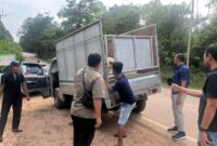 Tim Unit I Sisidik Subditgakkum Ditpolairud Polda Kepri saat menangkap mobil pick up penyelundup Bahan Bakar Minyak (BBM) bersubsidi jenis minyak tanah di wilayah Kota Batam, Jumat (30/8/2024) lalu. Matapedia6.com/Dok Humas Polda