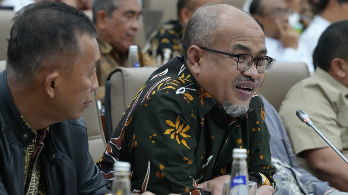 Wakil Kepala BP Batam, Purwiyanto saat RDP dengan DPR RI. Foto:Dok/Humas BP