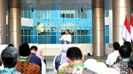 Presiden Republik Indonesia Jokowi Resmikan RS Kemenkes Surabaya. Rumah sakit ini bertaraf internasional dan memiliki fasilitas canggih, Jumat (6/9/2024). Matapedia6.com/Dok Setneg