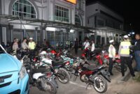 Polresta Barelang angkut 156 motor pengguna knalpot brong di Kota Batam, razia Minggu (8/9/2024). Matapedia6.com/Dok Polresta