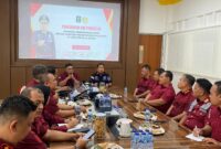 Kepala Kantor Wilayah Kementerian Hukum dan Hak Asasi Manusia Kepulauan Riau, I Nyoman Gede Surya Mataram, berikan arahan kepada seluruh Kasatker se-Kepri, Kamis (12/9/2024).Matapedia6.com/Dok Lapas Batam