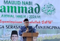 Calon Wakil Gubernur Kepri  (Cawagub)  Kepri 2024, Nyanyang Harris Pratamura, menghadiri Peringatan Maulid Nabi Muhammad SAW 1446 H/2024 M bersama Himpunan Keluarga Serasan (HKS) Tanjungpinang, (16/9/2024). Matapedia6.com/Dok Nyanyang.