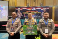 Dirlantas Polda Kepri Kombes Pol Tri Yulianto yang di wakili oleh Kasi Fasmat Subdit Regident Ditlantas Polda di Kepri di Ballroom Hotal Ciputra Jakarta, Rabu (18/9/2024).Dok Ditlantas Polda Kepri