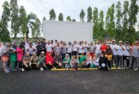 Telkom gelar senam sehat dalam peringati HUT ke-2. Foto;Ist