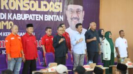 Ribuan kader dan simpatisan Bintan siap menangkan Rudi-Anur. Foto:Ist