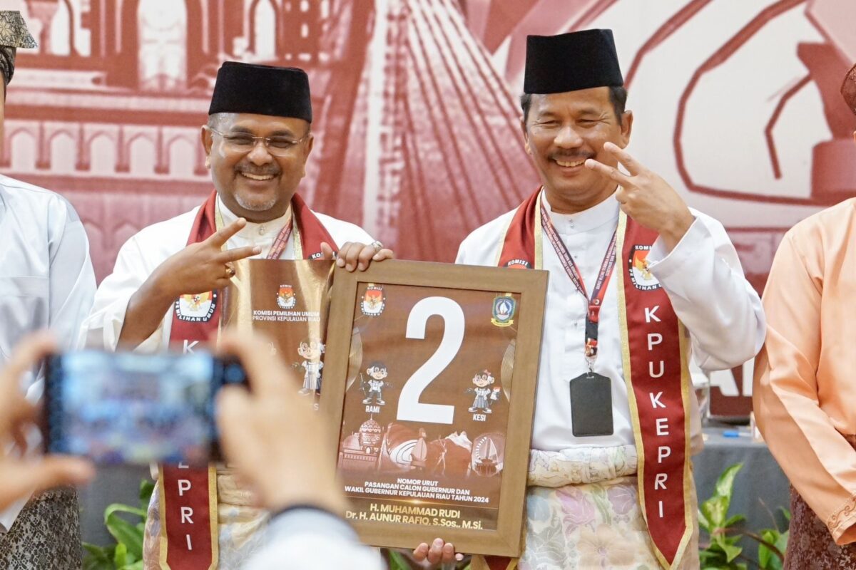 Pasangan Rudi-Aunur nomor 2 di Pilgub Kepri. Foto:Ist