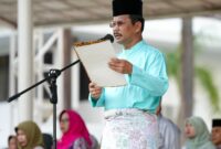Muhammad Rudi saat peringati Hari jadi provinsi Kepri, Selasa (24/9/2024). Foto:Ist
