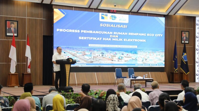 BPN Batam sosialisasi sertifikat Rempang Eco-City bersama BP Batam. Foto:Ist