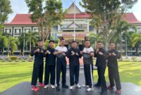 Tiga personel Polda Kepri Raih medali perunggu di turnamen Pencak Silat Kapolri Cup 2 Tahun 2024 kategori dewasa TNI/Polri Kapolri Cup 2 yang digelar pada tanggal 19-22 September 2024 di GOR Ciracas, Jakarta Timur, Rabu (27/9/24). Matapedia6.com/ Dok Humas Polda