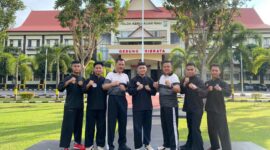 Tiga personel Polda Kepri Raih medali perunggu di turnamen Pencak Silat Kapolri Cup 2 Tahun 2024 kategori dewasa TNI/Polri Kapolri Cup 2 yang digelar pada tanggal 19-22 September 2024 di GOR Ciracas, Jakarta Timur, Rabu (27/9/24). Matapedia6.com/ Dok Humas Polda
