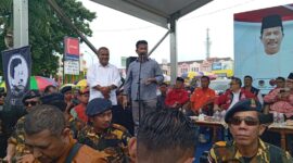 Pasangan Calon Gubernur Kepri Muhammad Rudi-Aunur Rafiq launching Kampaye perdana di Posko pemenangan di Sei Panas, Kota Batam Provinsi Kepri dan dihadiri seluruh partai pendukung dan juga anggota DPRD Kepri dan Kota Batam, Sabtu (28/9/2024). Matapedia6.com/Luci