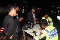 Tim gabungan Polresta Barelang dan Polsek Jajaran sisir beberapa tempat dan amankan 106 Motor Pengguna knalpot brong, Minggu (29/9/2024). Matapedia6.com/ Dok Humas Polresta