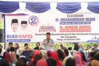 Calon Gubernur Kepri Muhammad Rudi bertemu dengan masyarakat Air Raja dan Pinang Kencana Tanjungpinang, Minggu (30/9/2024). Matapedia6.com/ Dok DNA