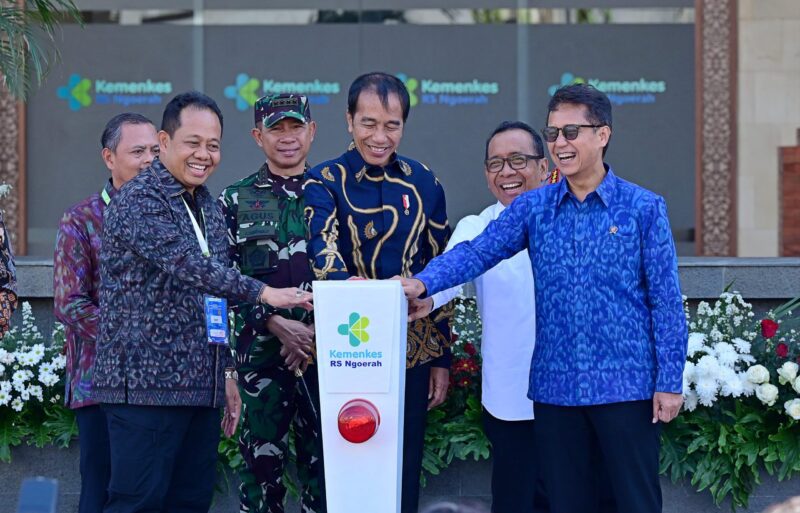 Presiden Republik Indonesia Joko Widodo resmikan Gedung pelayanan kesehatan Ibu dan Anak di Ngoerah, Kota Denpasar, Provinsi Bali, Senin (2/9/2024). Matapedia6.com/Dok Setneg.go.id.