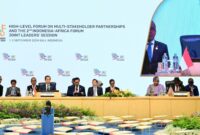 Presiden Jokowi resmi buka High-Level Forum on Multi-Stakeholder Partnerships (HLF MSP) dan Indonesia-Africa Forum (IAF) ke-2 Joint Leaders Session 2024, di Hotel Mulia Nusa Dua Bali, Senin (2/9/2024). Matapedia6.com/Dok Setneg