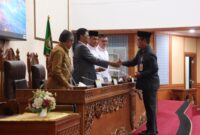 Dewan Perwakilan Rakyat Daerah (DPRD) Kota Batam, gelar Rapat paripurna dengan agenda laporan hasil pembahasan panitia khusus (Pansus) Peraturan DPRD tentang Tata Tertib (Tatib) masa jabatan 2024-2029, dilaksanakan di ruang sidang utama kantor Dewan, Senin (30/9/2024). Matapedia6.com/Dok Humas DPRD