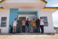 Empat KK warga Rempang Galang pindah ke hunian baru. Foto:Humas BP