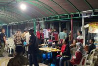 Petugas kepolisian saat melakukan pengamanan kampanye pasangan calon Gubernur dan wakil gubernur di salah satu lokasi di Kota Batam. Matapedia6.com/Dok Humas Polda