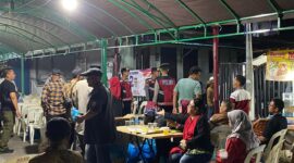 Petugas kepolisian saat melakukan pengamanan kampanye pasangan calon Gubernur dan wakil gubernur di salah satu lokasi di Kota Batam. Matapedia6.com/Dok Humas Polda