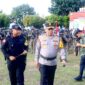 Kapolda Kepri saat memimpin upacara keberangkatan 100 personel Satbrimob Polda Kepri BKO ke Polda Papua, Kamis (10/10/2024). Matapedia6.com/ Dok Humas Polda