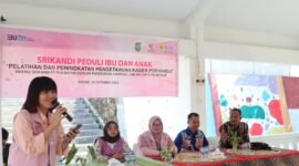 Srikandi PLN Batam berikan pelatihan kader Posyandu beberapa hari lalu. Foto:Dok/Humas PLN