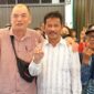 Rudi bersama warga Tanjungpinang, Sabtu (12/10). Foto:Ist