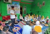 Calon Wakil Gubernur Kepri nomor urut satu, Nyanyang Haris Pratamura, kampanye Dialogis bersama masyarakat Putra Jaya Tanjung Uncang, Rabu (24/10/2024). Matapedia6.com/ Luci