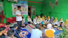 Calon Wakil Gubernur Kepri nomor urut satu, Nyanyang Haris Pratamura, kampanye Dialogis bersama masyarakat Putra Jaya Tanjung Uncang, Rabu (24/10/2024). Matapedia6.com/ Luci