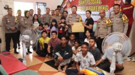 Kapolresta Barelang  Kombes Pol H Ompusunggu pimpin pemberian sembako di Panti asuhan di Batam Kota dan Bengkong, Sabtu (26/10/2024). Matapedia6.com/ Dok Polresta Barelang
