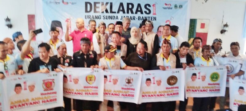 Pengurus Paguyuban Pasundan perkumpulan kabupaten dan kota di Jawa Barat dan Banten sepakat untuk memenangkan pasangan Ansar Ahmad-Nyanyang Haris Pratamura, Sabtu (26/10/2024). Matapedia6.com/ Dok Agus