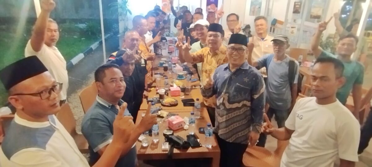 Calon wakil Gubernur Kepri Nyanyang Haris Pratamura saat kampanye dialogis di Tembesi, Minggu (27/10/2024). Matapedia6.com/ Dok Agus