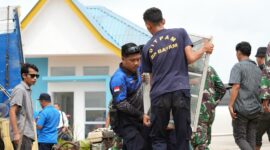 Warga yang pindah ke rumah baru. Foto;Humas BP