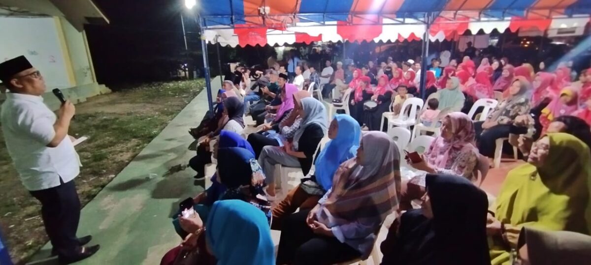 Calon wakil Gubernur Kepri Nyanyang Haris Pratamura saat berkampanye di wilayah Kabil Kota Batam, Rabu (30/10/2024). Matapedia6.com/ Dok Agus